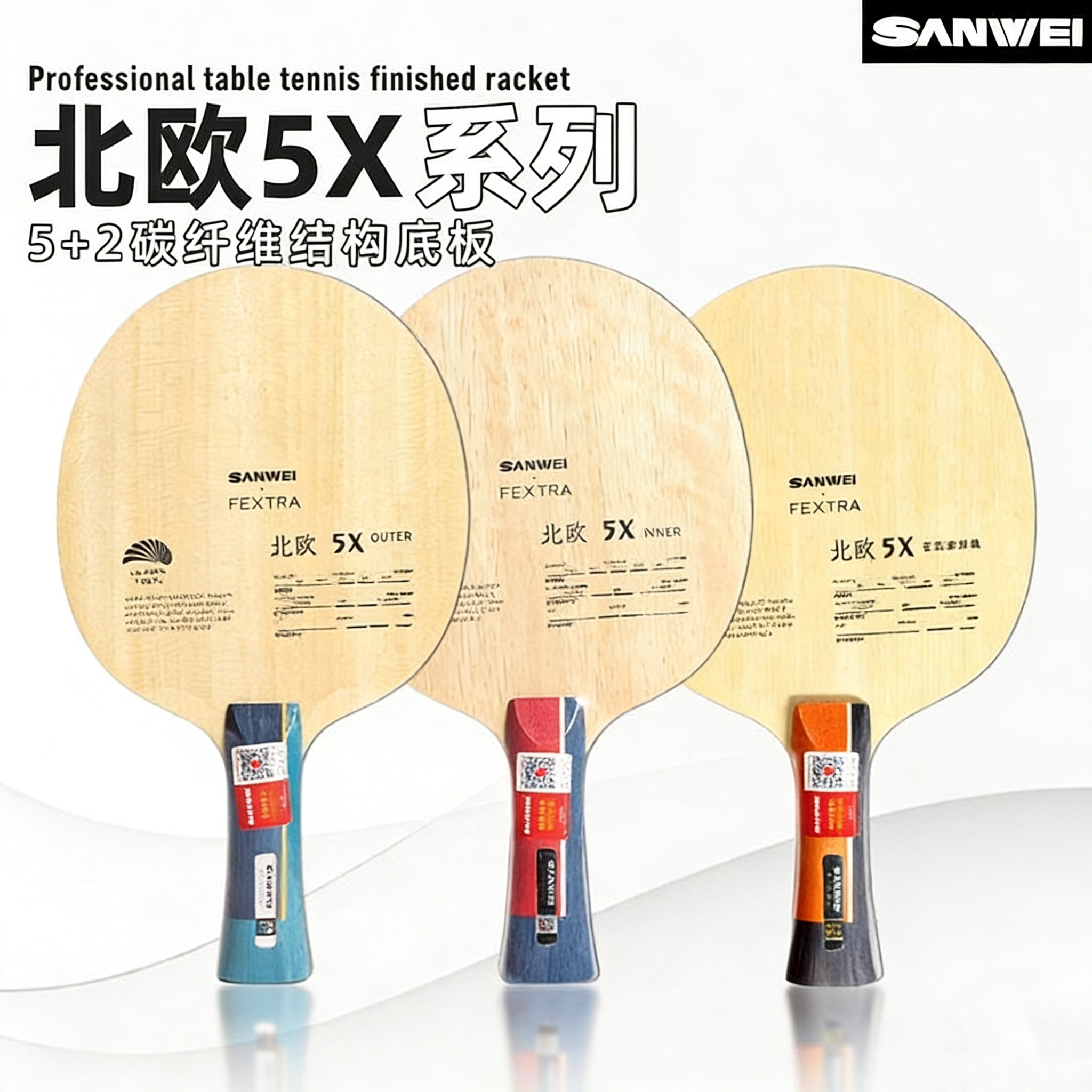 Table Tennis Paddle - Raquete de Tênis de Mesa SANWEI