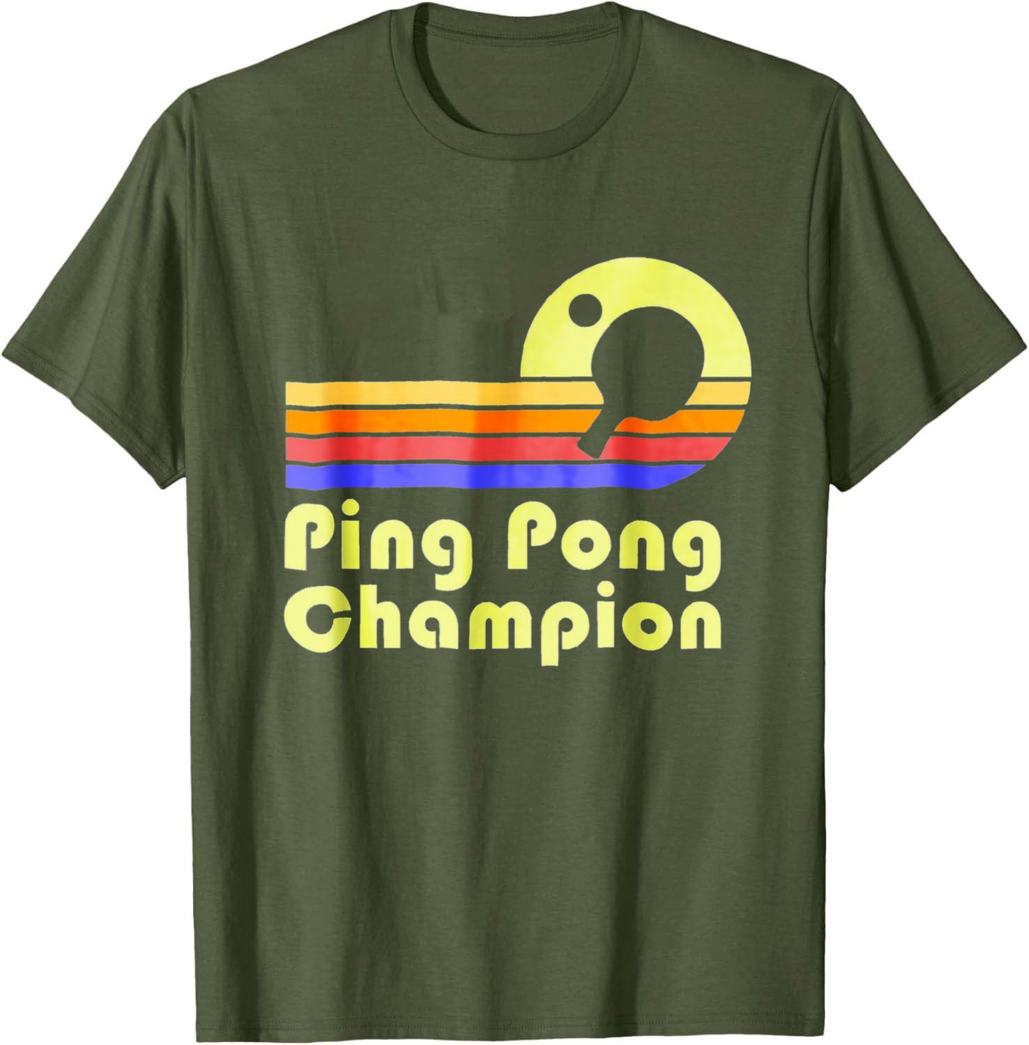 Table Tennis Graphics - Camiseta Vintage de Campeão de Tênis