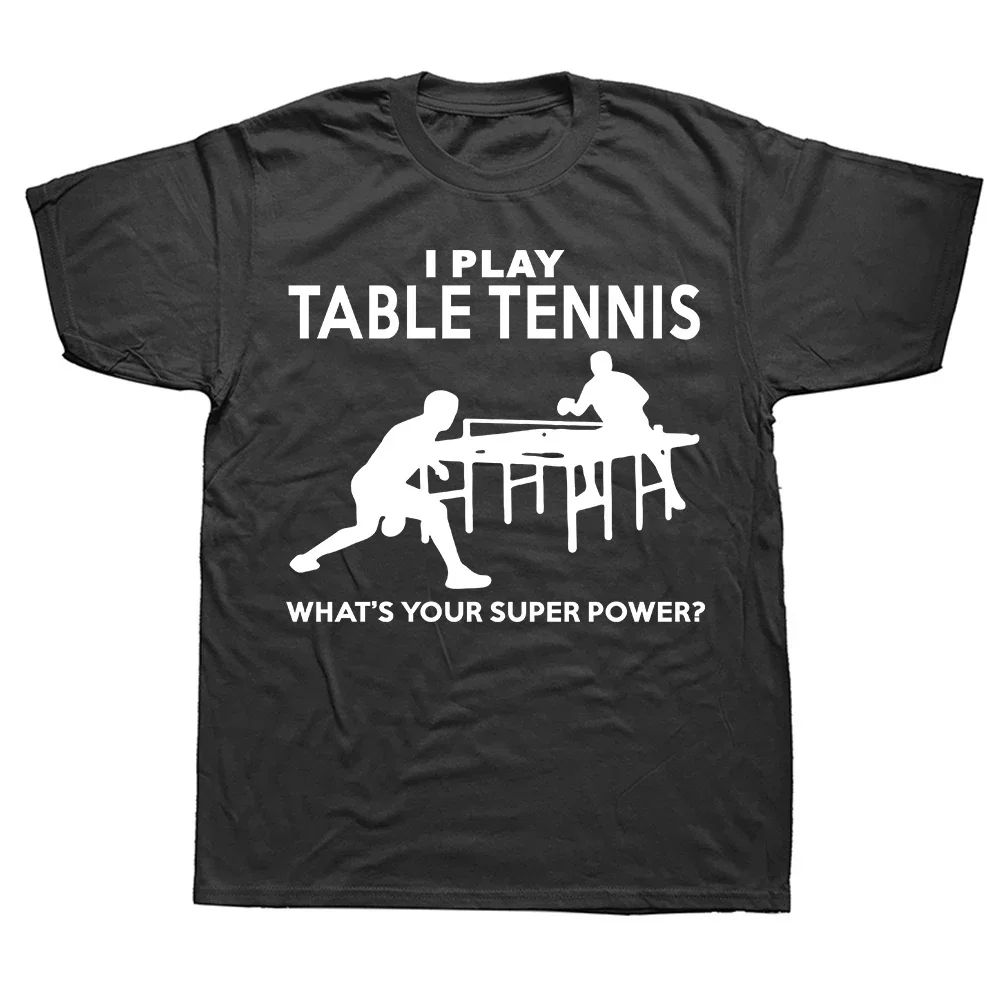 Table Tennis Graphics - Camiseta gráfica divertida de tênis de