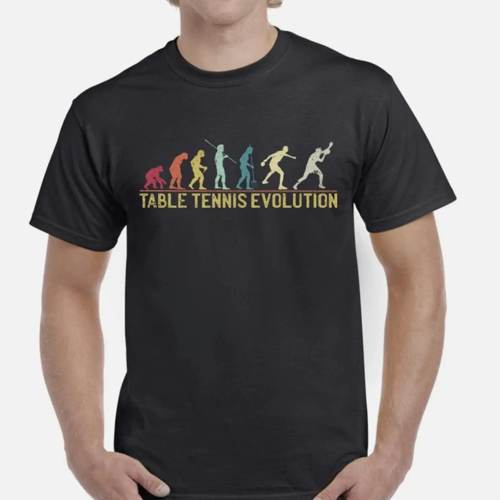 Table Tennis Graphics - Camiseta Premium para Pai, Estampa 'Evolução