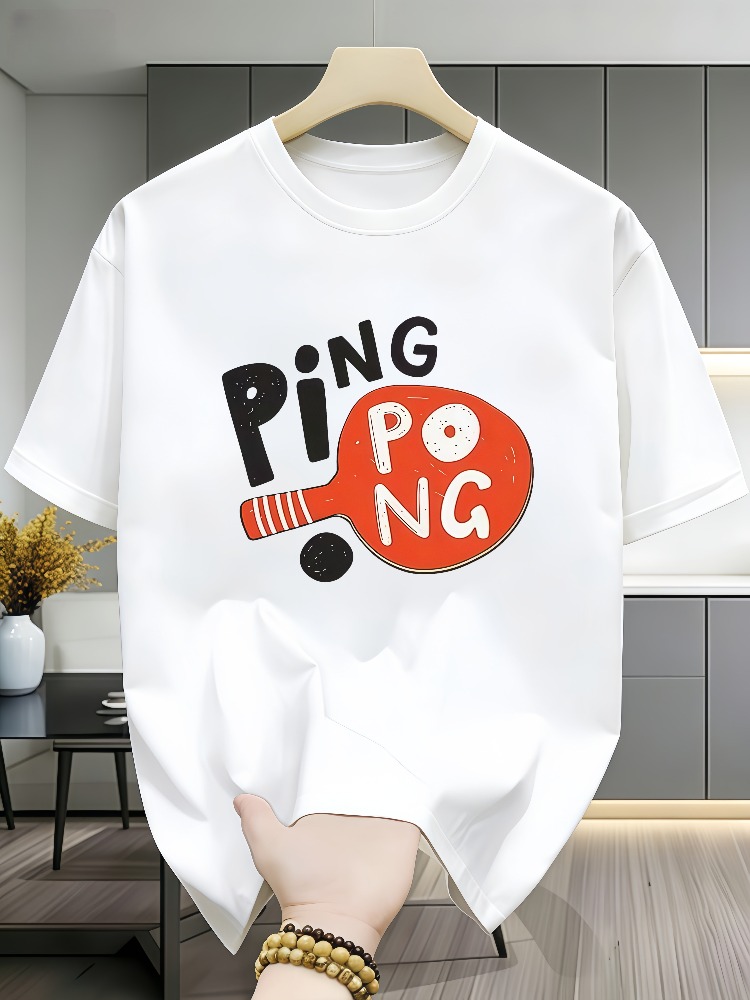 Camiseta Casual Masculina de A - Table Tennis Graphics avaliação e preço