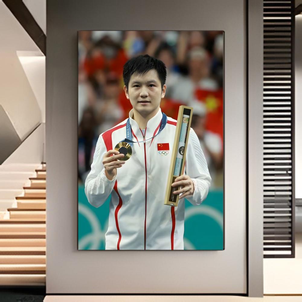 Pôster de tênis de mesa Fan Zh - Table Tennis Zhendong avaliação e preço