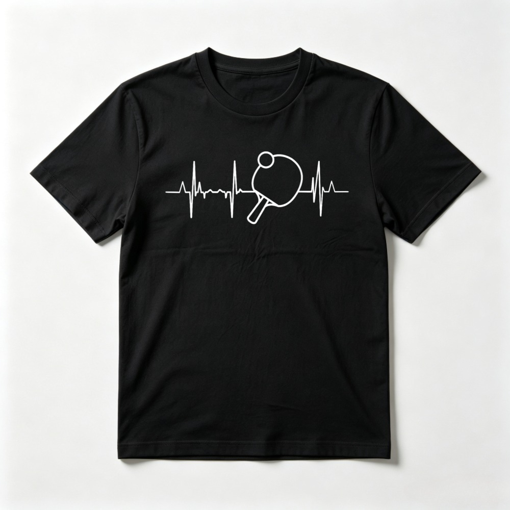 Camiseta Casual Estilo Vintage - Table Tennis Graphics avaliação e preço